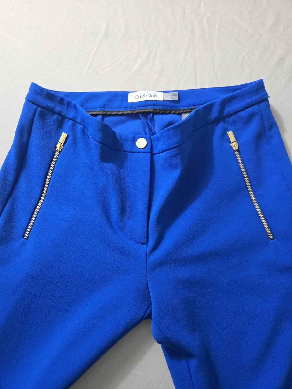 Calvin Klein Zip Pocket Ankle Pants Blue Size 4